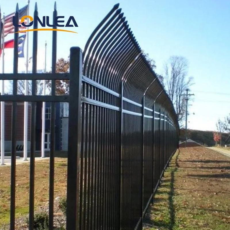 2.1m High Extention Steel Fence Profesional Steel Fence Spears