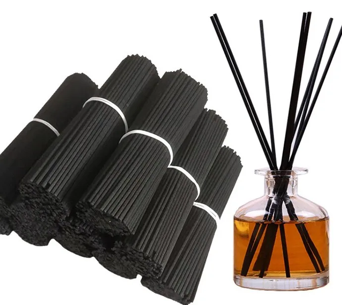 hot sales 3mm*30cm black fiber diffuser reed sticks/synthetic sticks/fragrance absorbing wicks