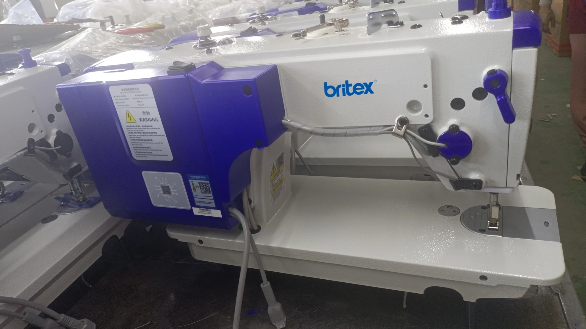 Best selling Britex BR-S10-D6 stepper motor full automatic lockstitch industrial sewing machine