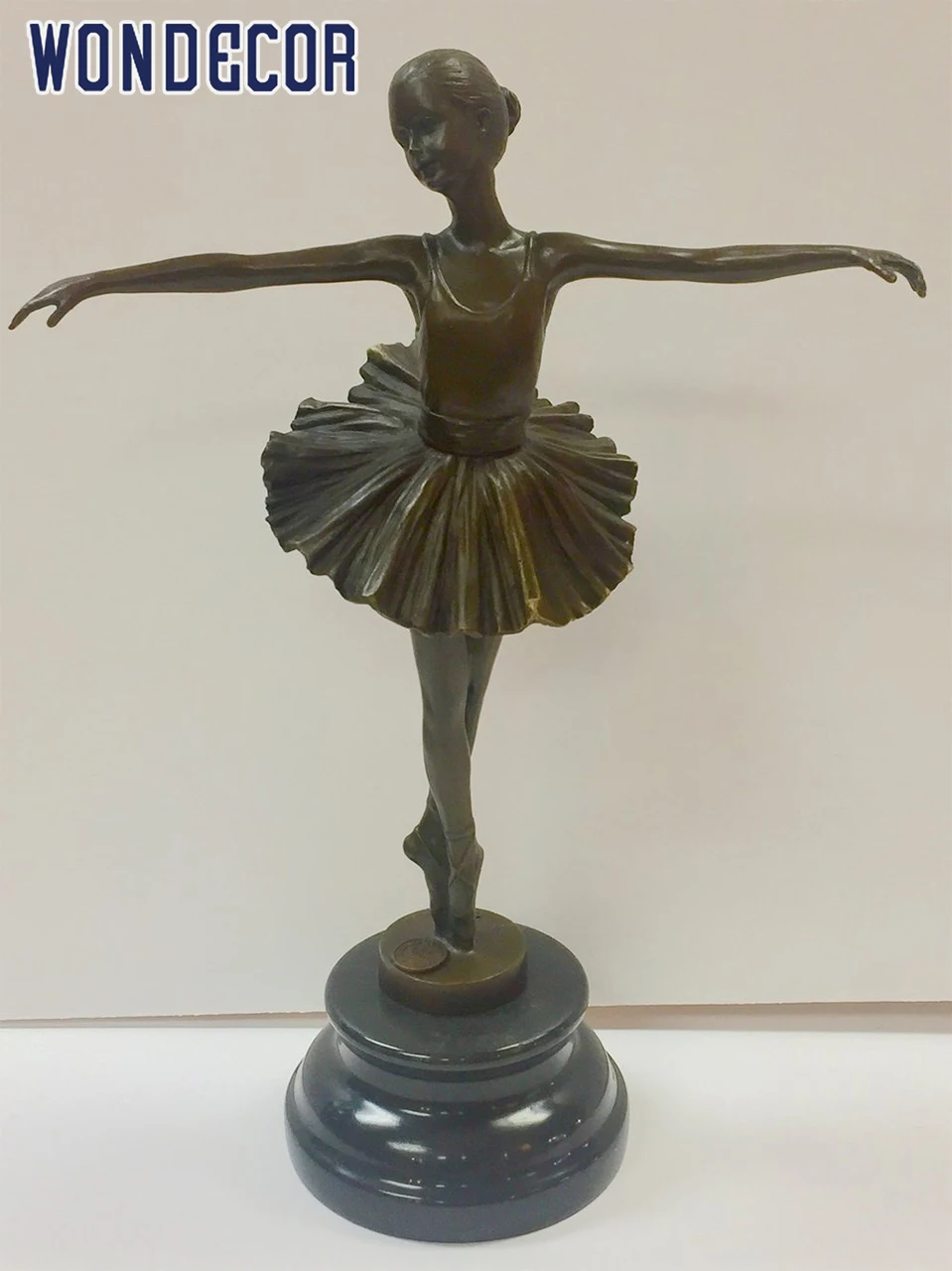 High quality outside garden handmade life size metal figure brass bronze ballet dancer sculpture for sale