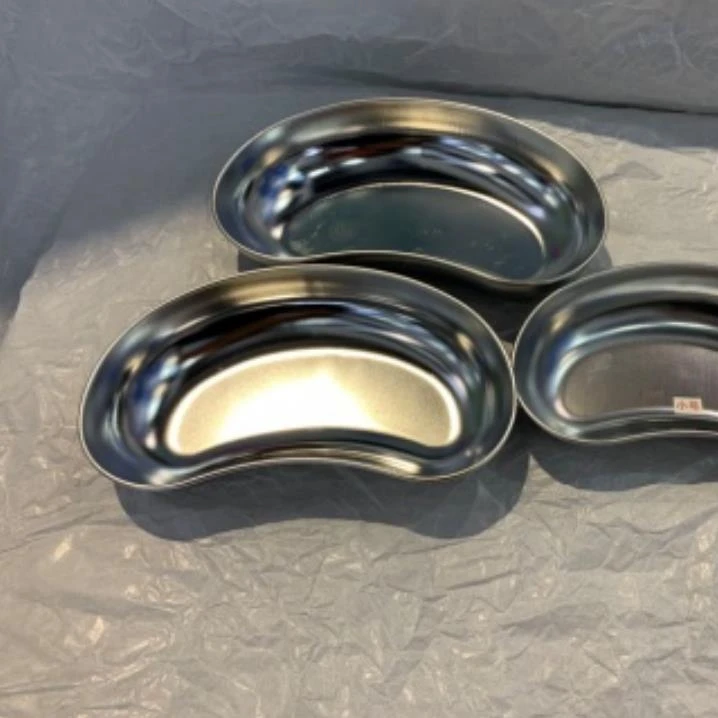 high quality hot sale surgical basis Medium deep type big model 304 stainless steel Kidney dish with cheap price for hospital