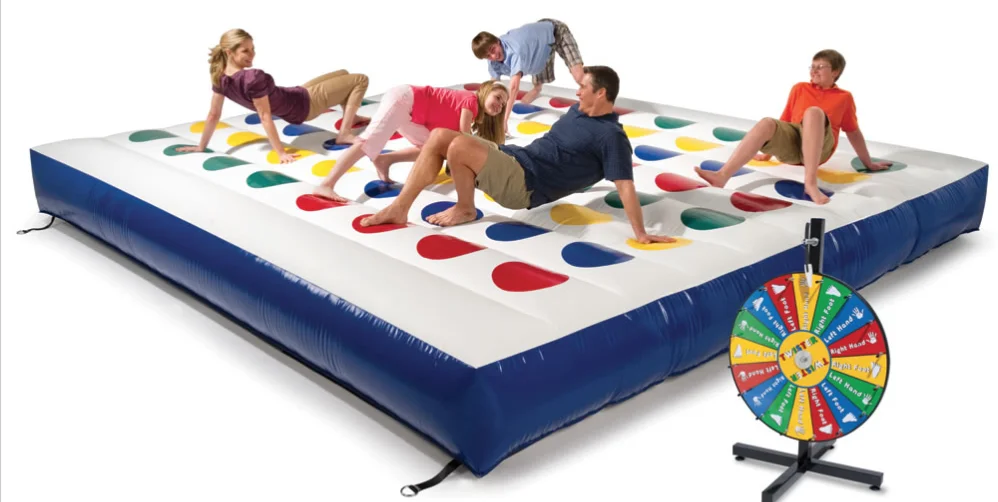 Human Pretzel Giants Inflatable Twister Game  Interactive Inflatable Games For Sale