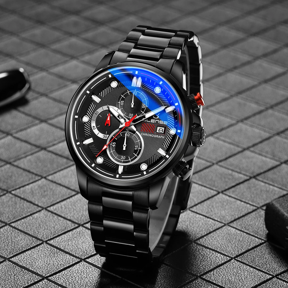 Southeast Asia cross-border wrist watches for men steel strap fashion quartz foreign trade explosion sports automatic watch