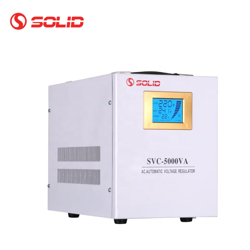 Однофазный 110V 220V тип сервопривода SVC 5000VA AVR 5KVA 5000 Вт автоматический регулятор напряжения переменного тока стабилизатор