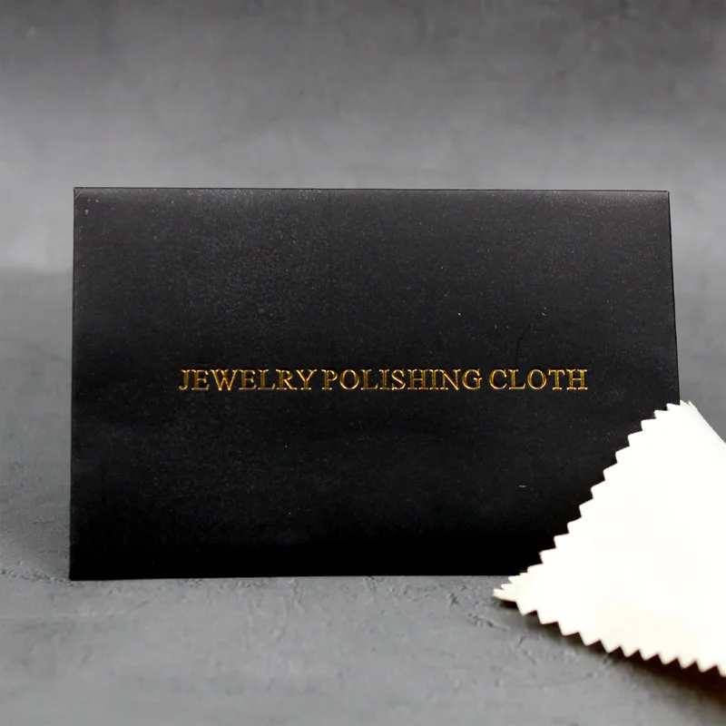 gift  Black packaging silver cloth deerskin velvet double-sided  velvet cloth gold and silver jewelry  silver  cloth LOGO