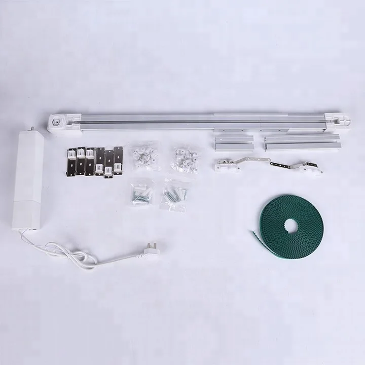 Custom design easy fitting wifi electric curtain motor rail track alexa for home curtain