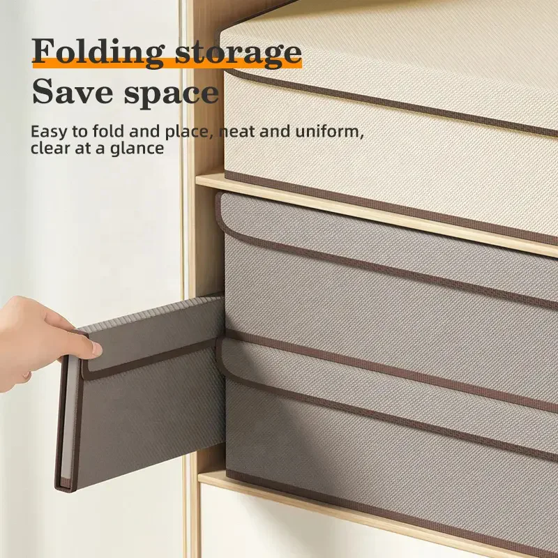 yuyang Wardrobe Clothes Organizer Drawer Organizer Storage Box for Clothes Bra Panty for Women  Foldable Socks Bra Storage Boxes