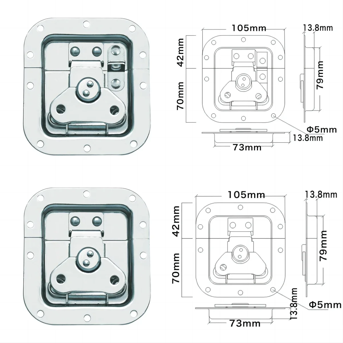 Dish Type Butterfly Lock China Hardware Flight Case Metal Speaker Box Lock Dish Type Butterfly Lock Speaker