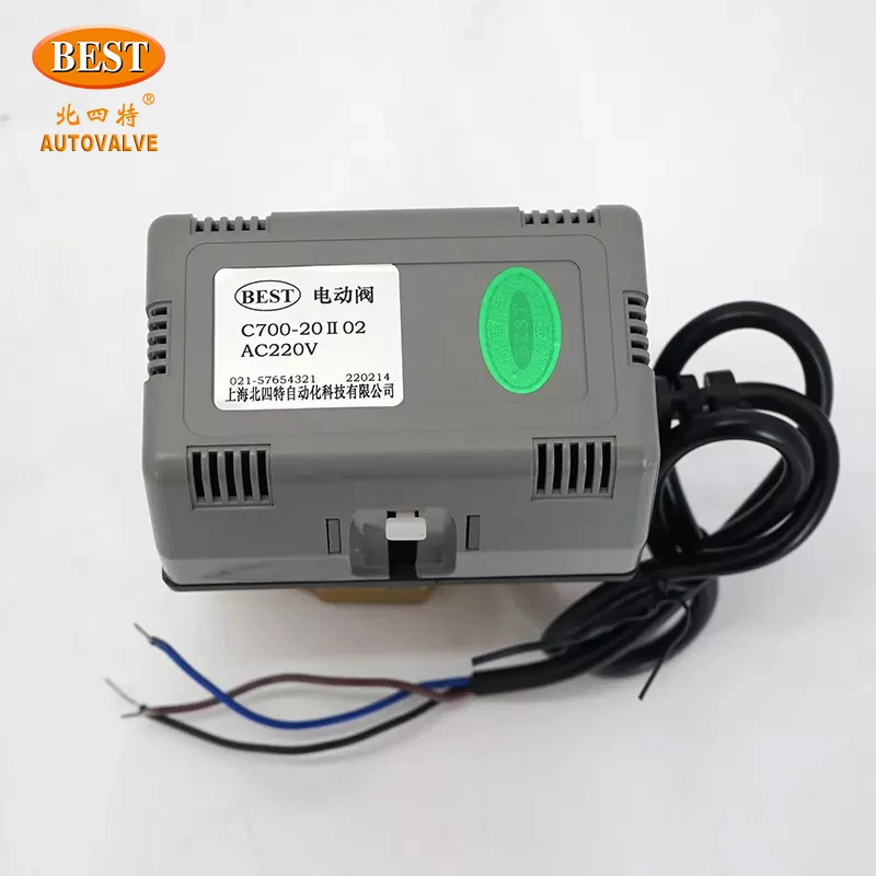 Valves  C700 220V 24V 12V AC DC 2 way 3 way Motorized Actuator Fan Coil DN15 DN25 motorized electric valve