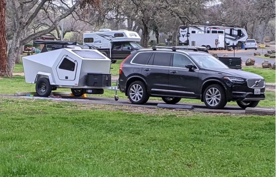 Wholesale Small RV Off-Road Teardrop Camper Trailer Rv Mobile Function for Cyber Truck SUV China Manufactory