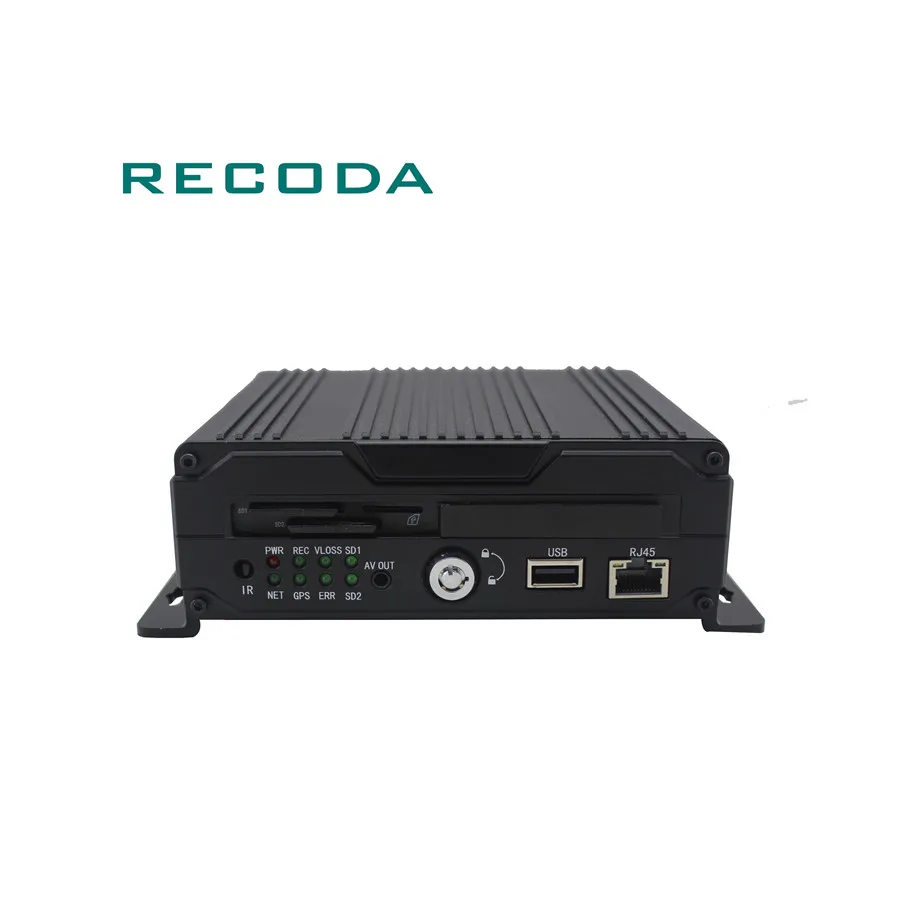 Синхронизация внутренней синхронизации мобильного автомобиля dvr 720P двойной SD карты GPS 3G / 4G wifi 4ch mdvr плеер