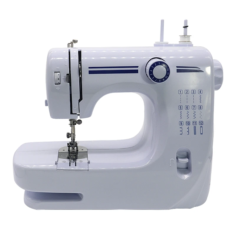 608 mini sewing machine household used long arm overlock lockstitch electric sewing machine leather automatic seweing machine