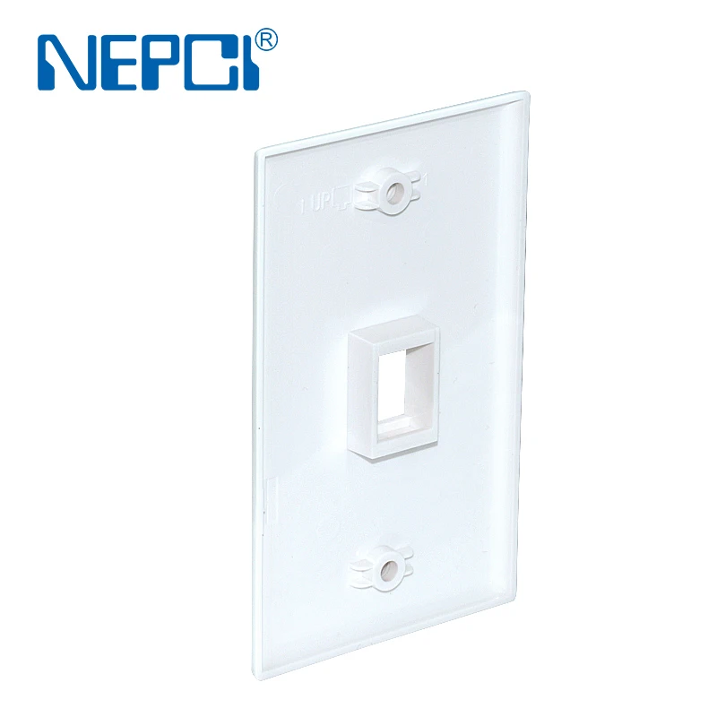 NEPCI single port115x70mm keystone/USB module faceplate panel XJY-NE-52-1 open mounted screw type wall plate