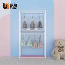 YIHE Latest design multi-purpose kids clothing merchandise stand store retail clothes shoes rack display