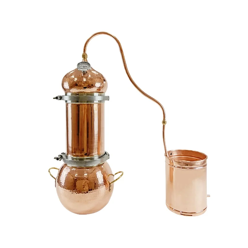 small herb oil extraction machine copper  distillation equipment  5L  home essential oil distill