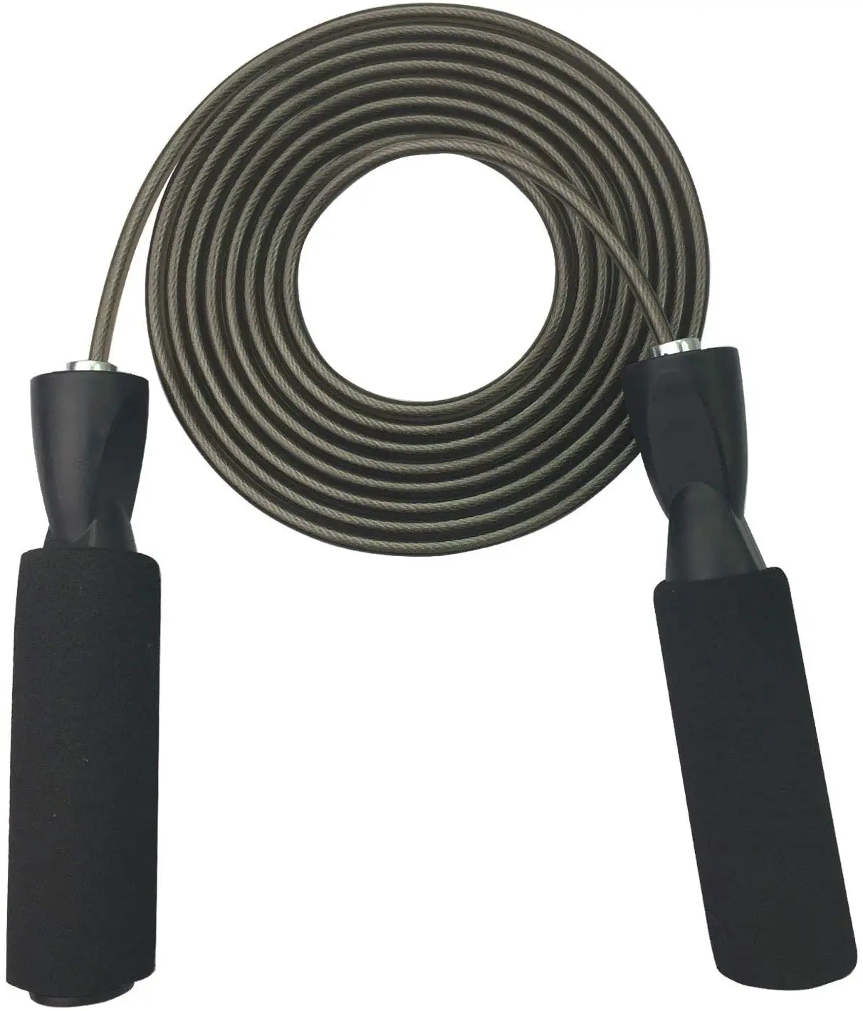 Factory direct 3m long custom black premium skipping rope fitness training jumping rope for women