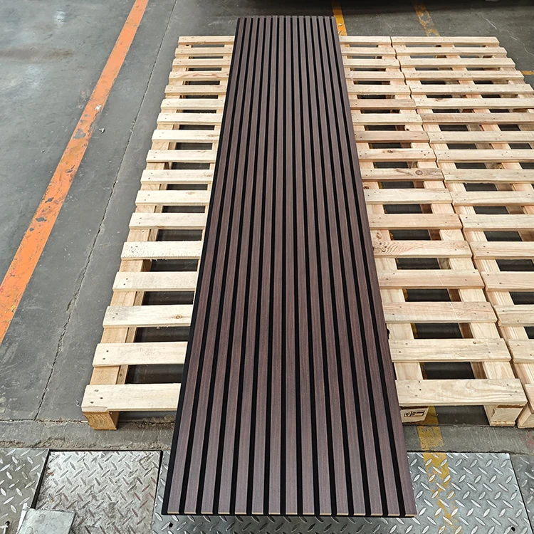 Flame Retardant Soundproof Material Acoustic Panel Wooden Fluted Wall MDF Slat for Recording Room