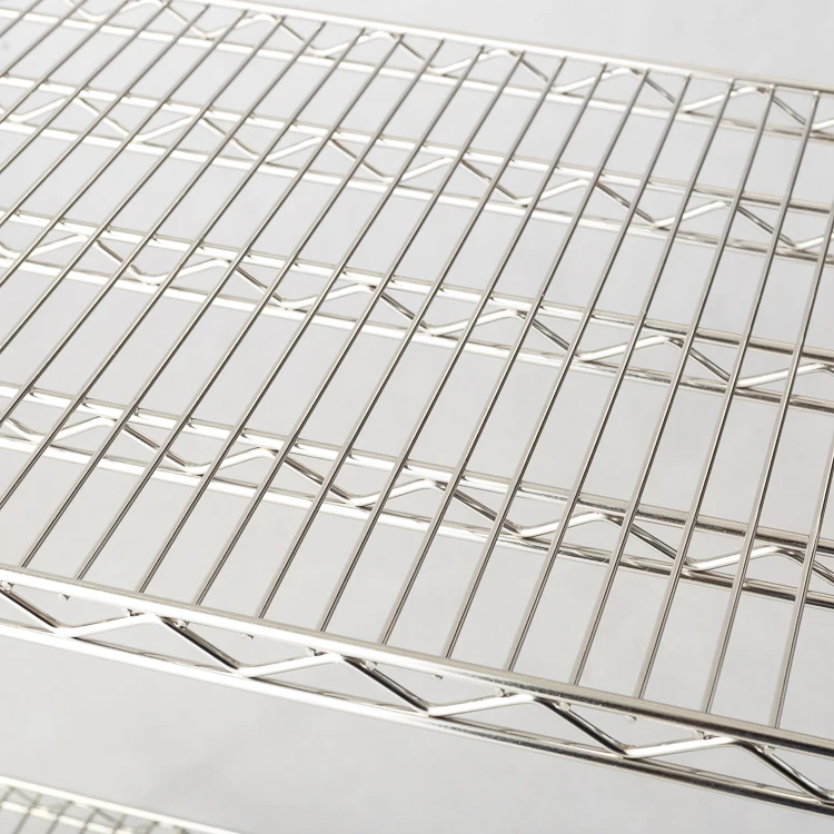 Adjustable metal kitchen rack stand shelf stainless steel wire shelving with ss304 and ss201
