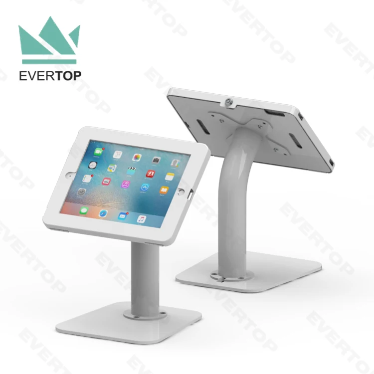LST10-H Metal Enclosure Counter top Tabletop iPad Kiosk Anti theft Tabletop Tablet Kiosk Stand Tablet pc Kiosk With Lock