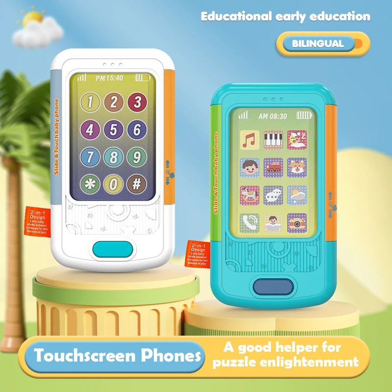 SL 2024 Children Gift Electric touch screen phone Early Education toys For Children Kids Baby