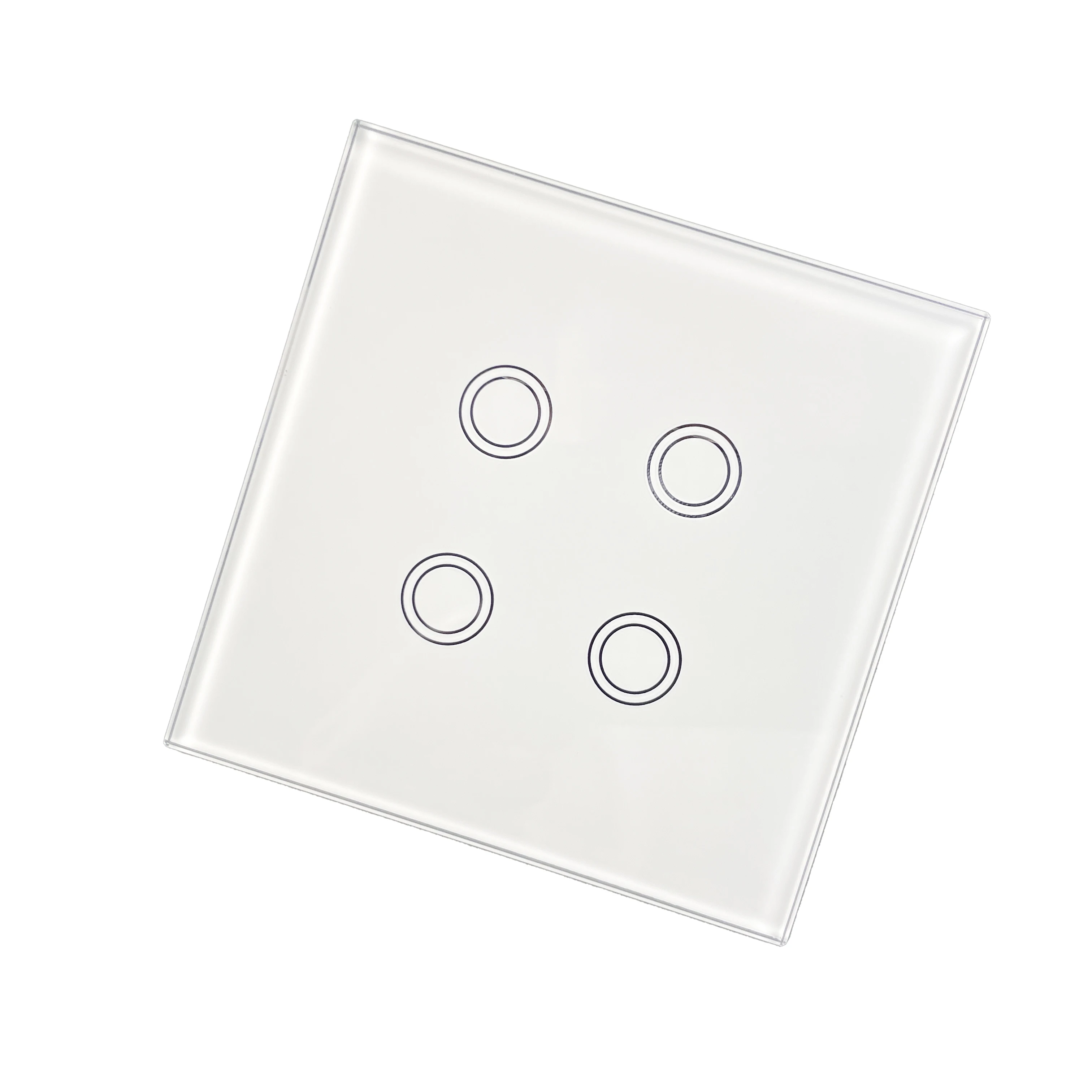 Custom Silk Screen Printing 1mm 2mm 3mm 4mm Tempered Touch Control Light Switch Glass Panel Wall Touch electrical Light Switch