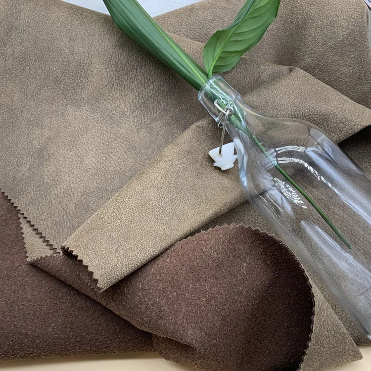 italian luxury waterproof faux leather bonding fabric for sofa furniture