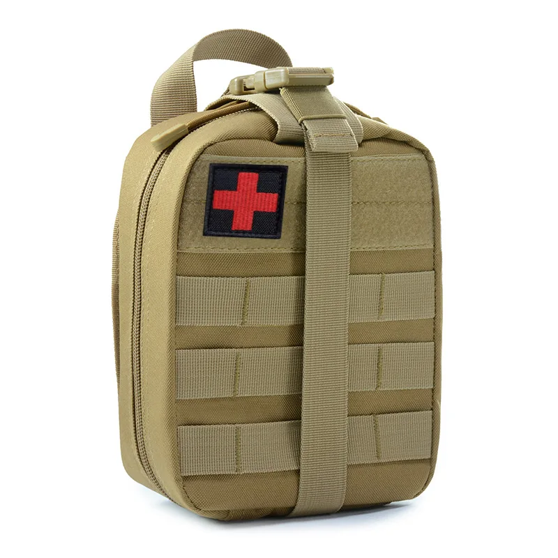 Hot Wholesale Unisex Tactical Medical Bag First Aid Kit with Zipper Closure Polyester Lining for emergency Use
