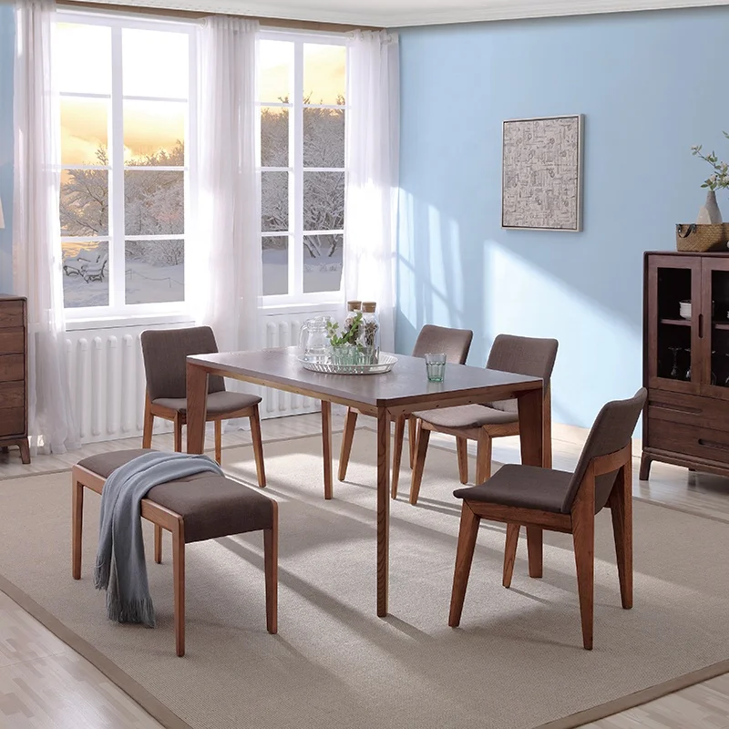 Modern Nordic Restaurant Furniture Dining Room Sets Wood Table For Home