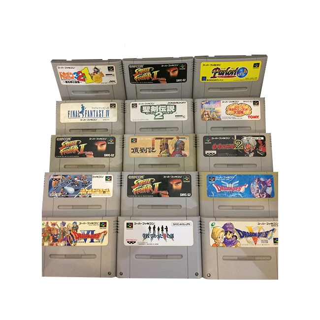 High popularity super nintendo cartridge family computer game