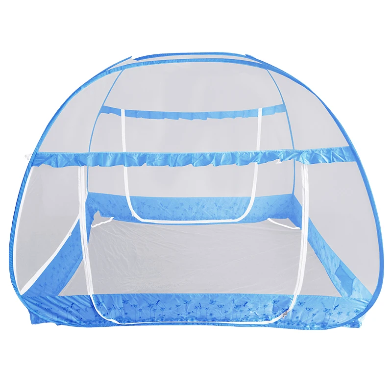 Wholesale Polyester Pop up Net Tent Double Bed 3 Doors Foldable Portable Easy Install Family Bedroom Mosquito Net