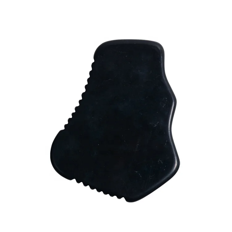 New Shape Jade Gua Sha Tools Obsidian Gua Sha Professional Healing Stone Facial Skincare Guasha Boards Black Bian Guasha