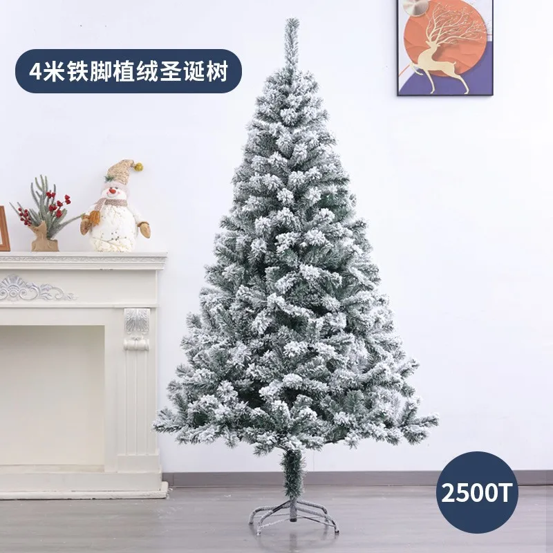 Custom Decorate the Flocking Christmas Tree at Home 45CM-4M Mini Christmas Tree