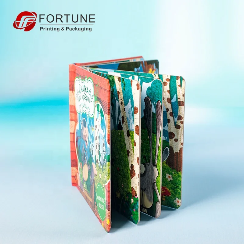 2020 Wholesale Custom Comic Russian Kids Learning Board Books Children