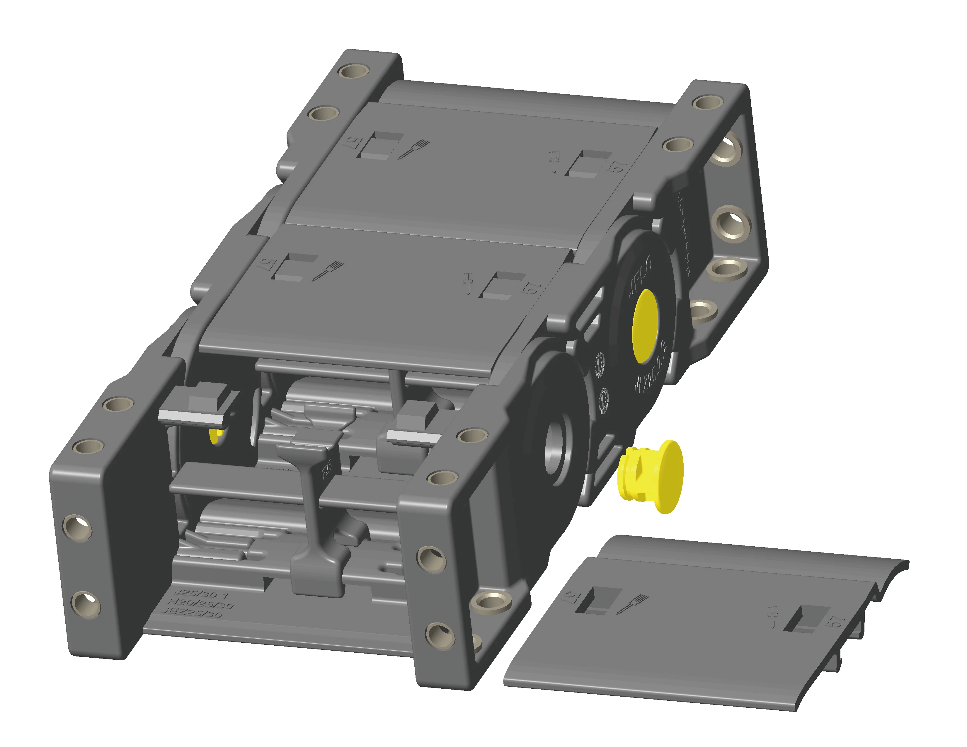 JFLO factory CNC Electric Cable Plastic Energy Chain JEZ cable chain, drag chain JEZ25F.2 closed type of 25mm
