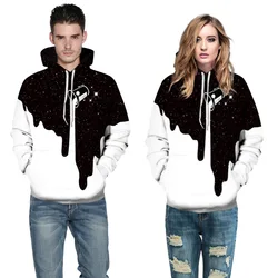 new design custom sublimation 3d printed clothing couple hoodies sweatshirts
