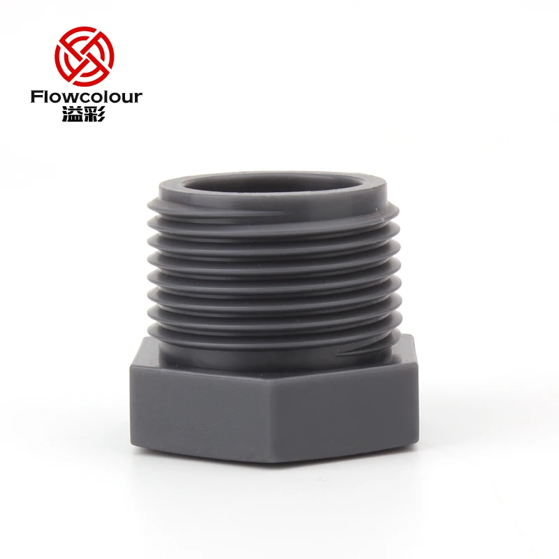 Flowcolor PP 20-32 мм Мужская крышка штекер ПВХ UPVC резьба ниппель вилка