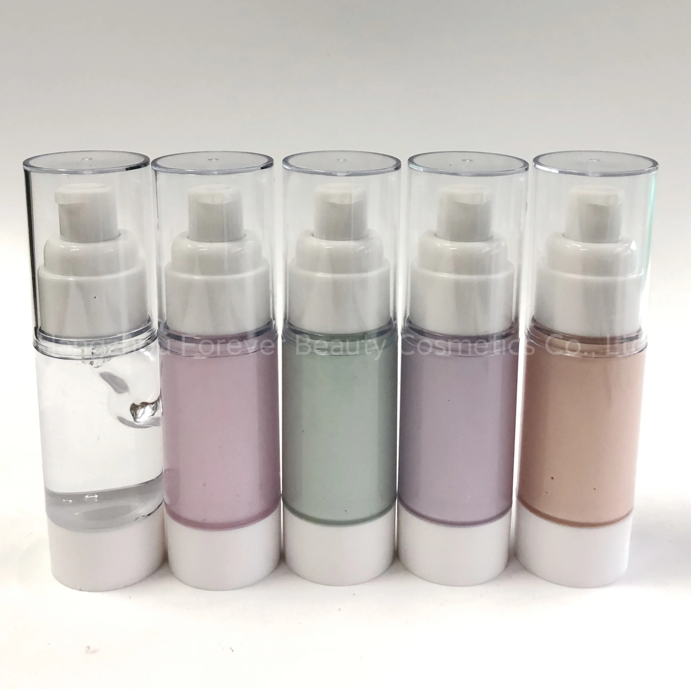Drop Shipping Makeup Base Whitening 5 Colors Moisturizing Liquid Face Primer with Private Label