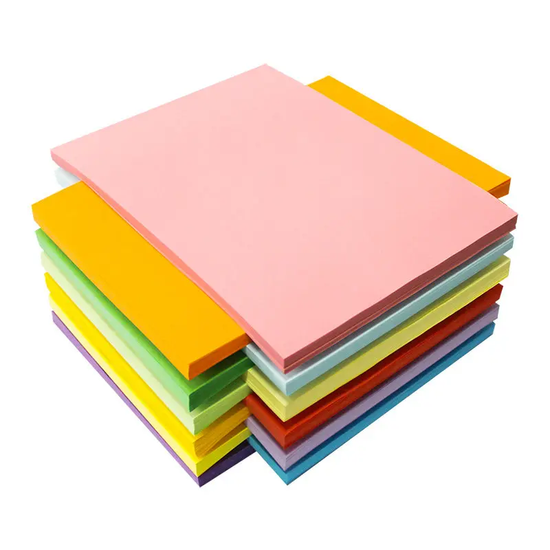 High quality A4 size light color copypaper 80gsm single color printing paper