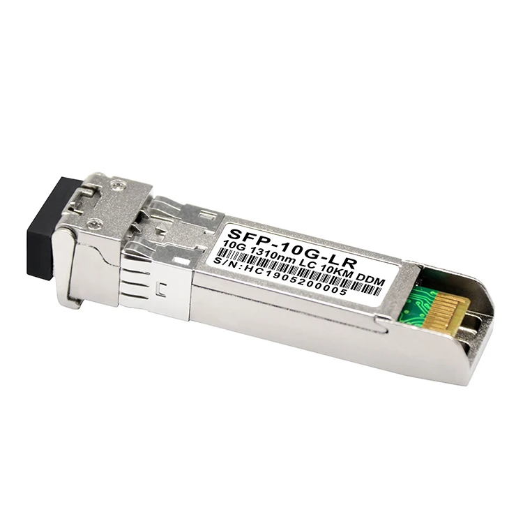 Одномодовый двухволоконный Оптический SFP 10Gb LR 1310nm 10KM LC DDM дуплексный переключатель 10G SFP модуль приемопередатчика