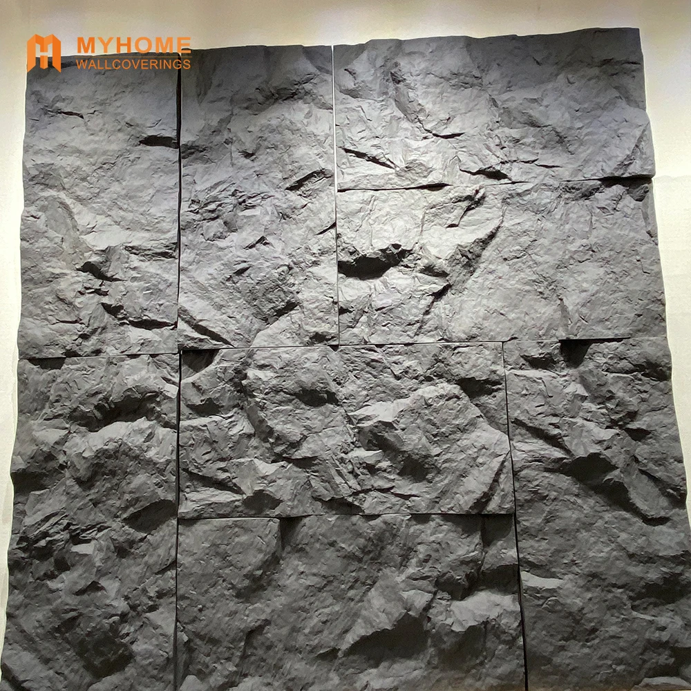 Superior Interior Lightweight Stone Artificial Polyurethane PU Faux Stone Wall Panel Decoration