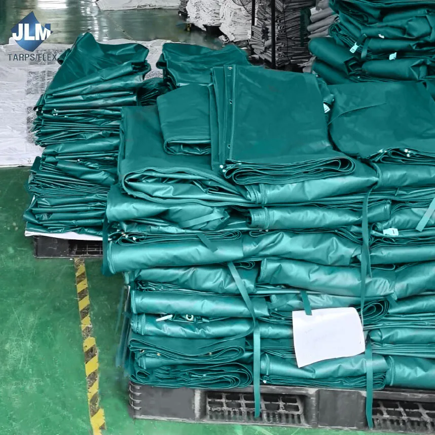 550g / m² Tarpaulin fabric covering 3 x 4 m green tarpaulin cover