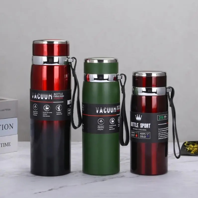 Zogifts Fashion Gradient Stainless Steel Mug, Large Capacity Sports Travel Cup, High-Quality Vacuum Bottle for Outdoor & Mountai