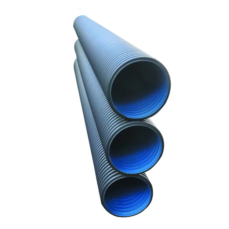 High Quality Drainage Culvert Sewage Drain Pipe Large Diameter Water Double Wall Perforated HDPE Corrugated Drainage Pipe