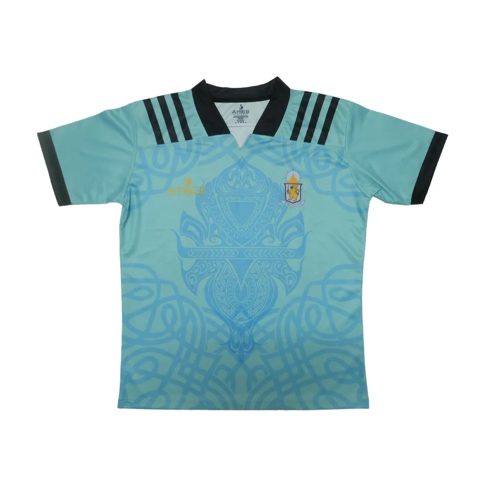 Sublimated 4 way stretch rugby wear for league wholesale custom print fiji ruby jersey manufacturer