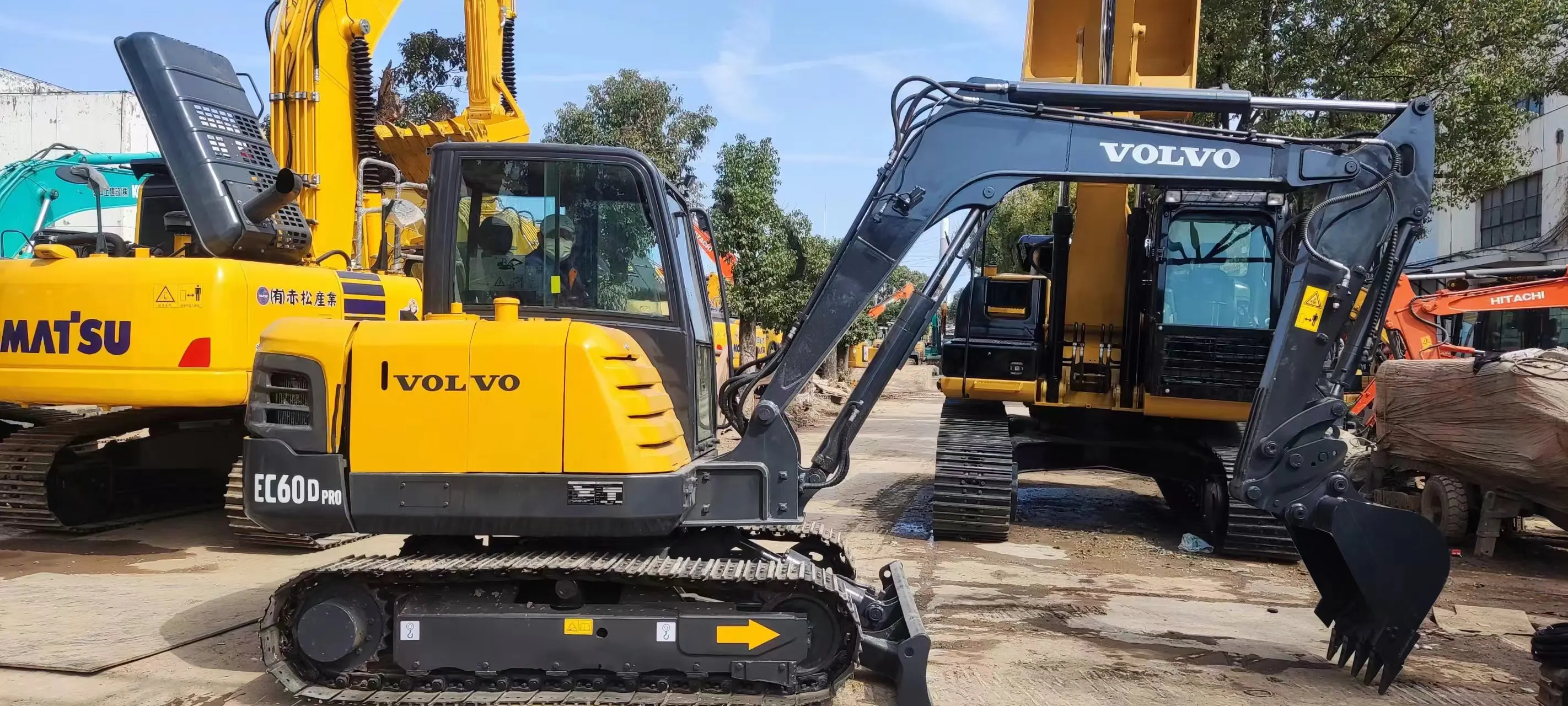 Best Sale original Volvo 60E  mini used excavator 6ton digger in excellent work condition used excavator