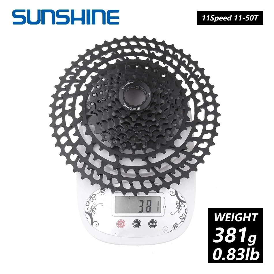 Ультралегкая кассета SUNSHINE для горного велосипеда 10/11/12 скоростей 11-46/50/52T звездочка горный велосипед свободное колесо велосипедный маховик Сверхлегкий