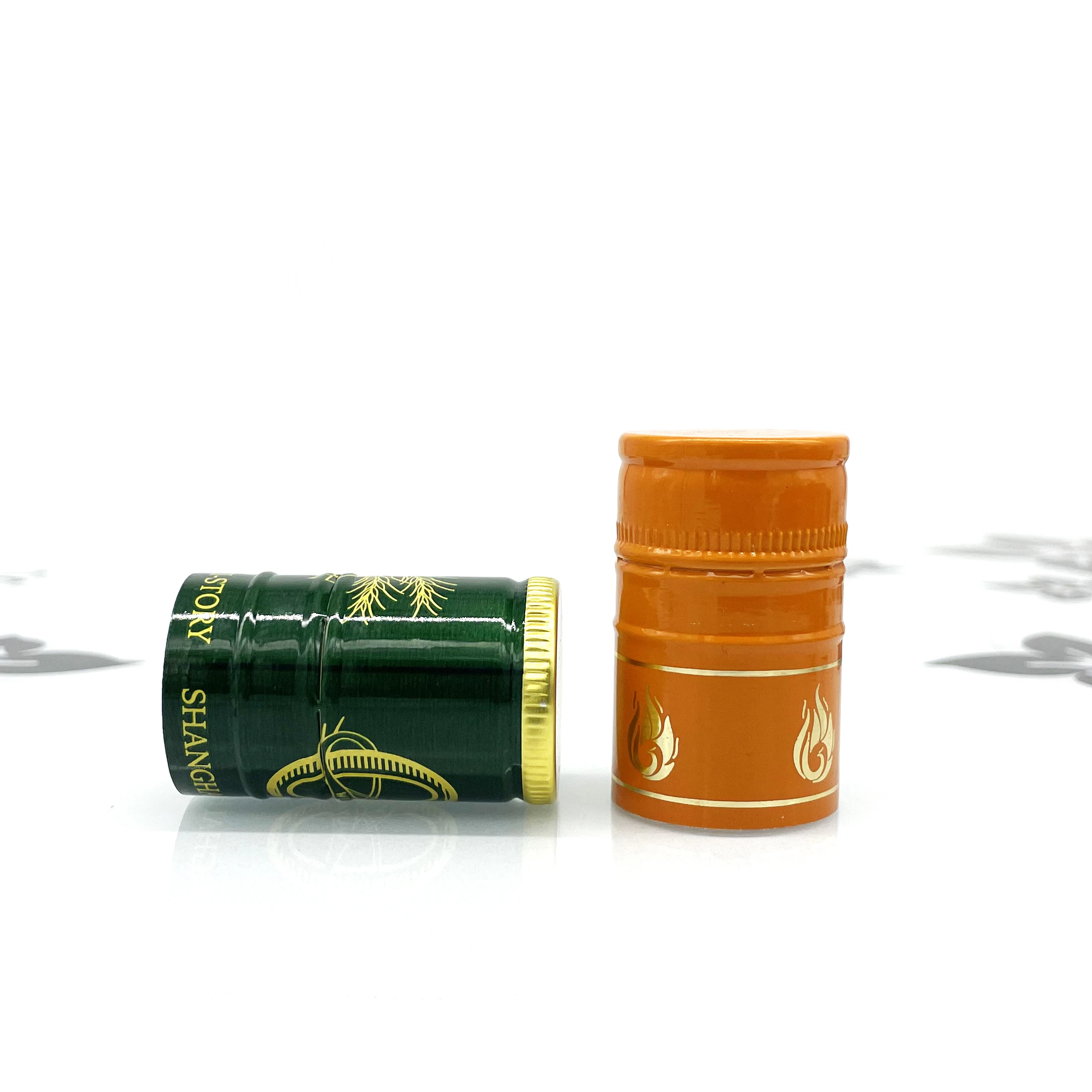 Factory Wholesale Customizable Recycled Metal ROPP Cap Aluminium-Plastic Pilfer-Proof Bottle Cap for Whisky Whiskey Vodka Liquor