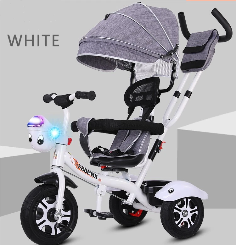 Wholesale Children 4 in 1 baby tricycle with push handel / 3 wheels baby trike stroller for sale