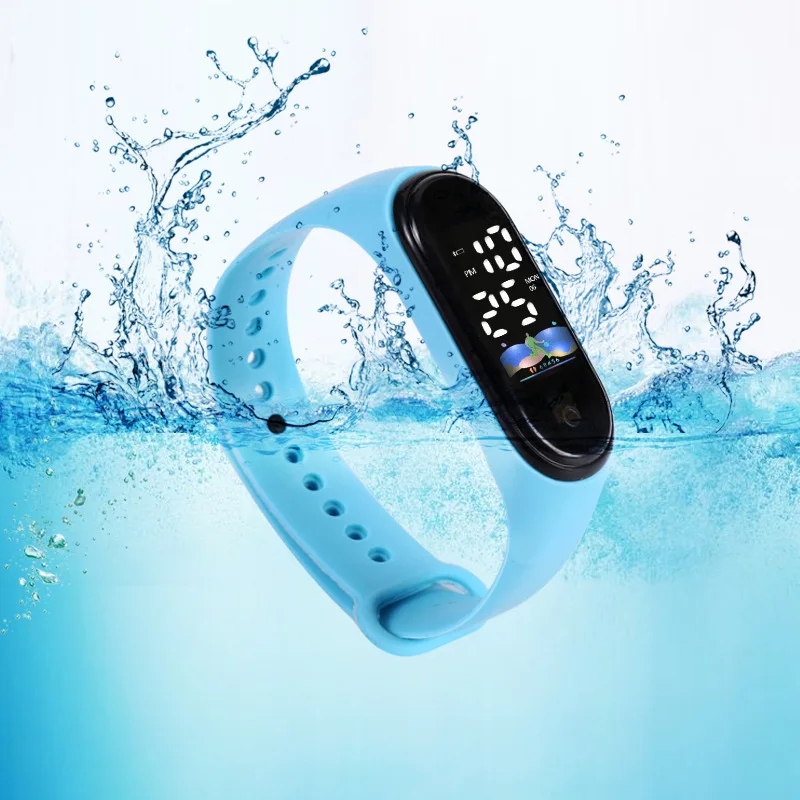 Good Price One Dollar M8 Touch Screen Led Sports Watch Reloj Electronic Waterproof Bracelet Men Digital Band