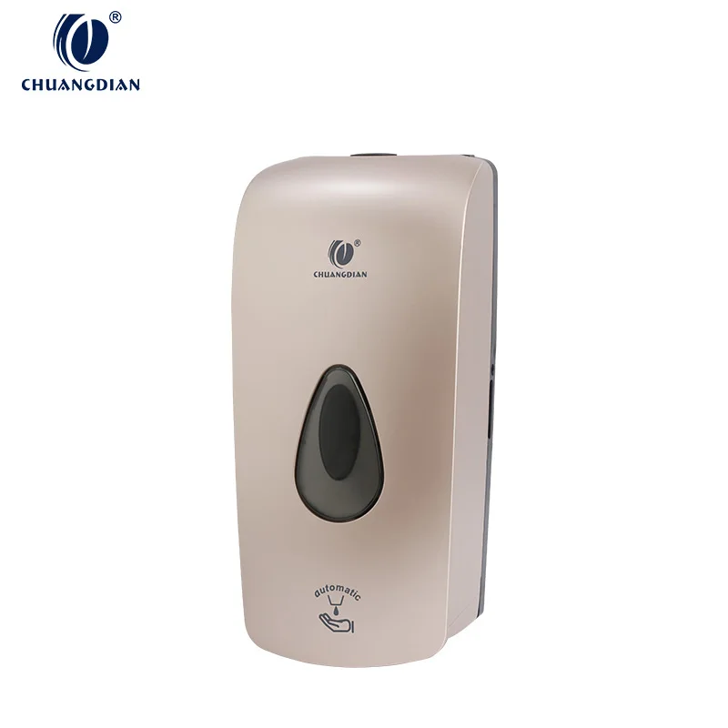 Chuangdian OEM 1L plastic wall moun automatic hand liquid foam spray soap dispenser